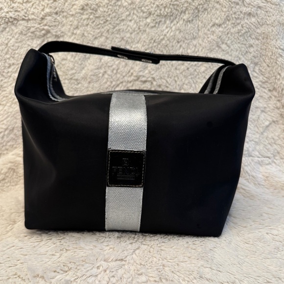 Vintage Fendi Cosmetic Pouch Travel Bag Clutch - Picture 1 of 7